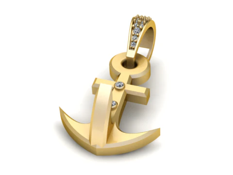 Unique style anchor pendant 3d printable model 3D Print Model