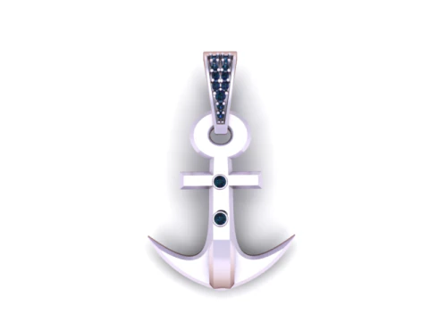 Unique style anchor pendant 3d printable model 3D Print Model