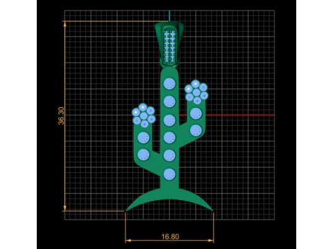 CACTUS TREE PENDANT 3D PRINTABLE MODEL 3D Print Model