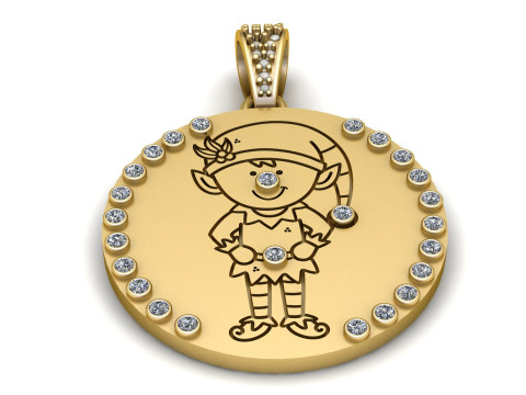 ЛЕТНИЙ КУЛОН-МОНЕТА 3D МОДЕЛЬ ДЛЯ ПЕЧАТИ 3D Принт Модель