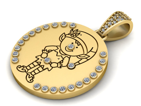 ЛЕТНИЙ КУЛОН-МОНЕТА 3D МОДЕЛЬ ДЛЯ ПЕЧАТИ 3D Принт Модель