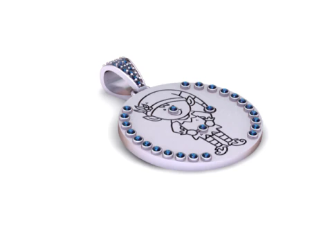 SUMMER COIN PENDANT 3D PRINTABLE MODEL 3D Print Model