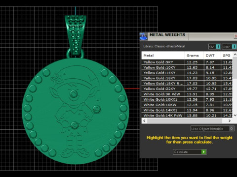 ЛЕТНИЙ КУЛОН-МОНЕТА 3D МОДЕЛЬ ДЛЯ ПЕЧАТИ 3D Принт Модель