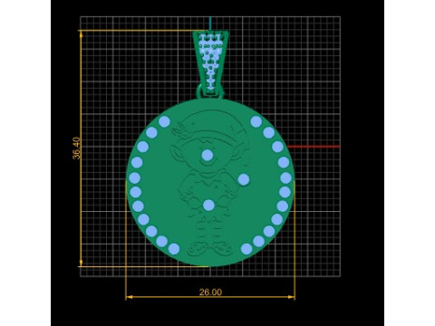 ЛЕТНИЙ КУЛОН-МОНЕТА 3D МОДЕЛЬ ДЛЯ ПЕЧАТИ 3D Принт Модель
