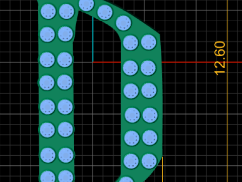 Подвеска с буквой D 3D модель для печати 3D Принт Модель