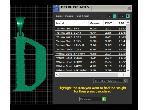 D Letter Pendant 3D Printable Model 3D Print Model