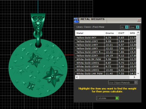 Sternblüten-Medaillon-Anhänger, 3D-druckbares Modell 3D Druckmodell