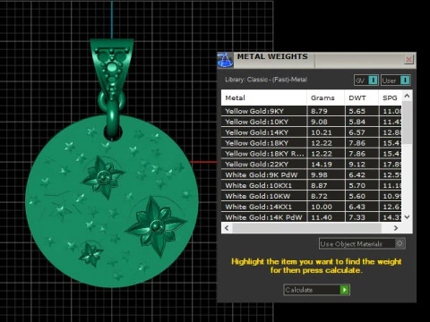 Star Blossom Medallion Pendant 3D Printable Model 3D Print Model