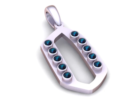 Q Letter Pendant 3D Printable Model 3D Print Model