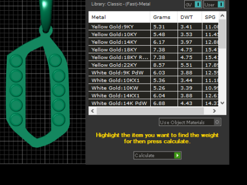 Подвеска с буквой Q 3D модель для печати 3D Принт Модель