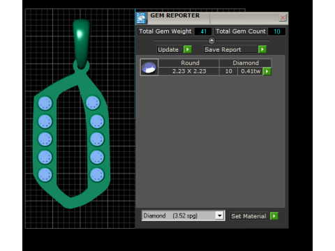 Подвеска с буквой Q 3D модель для печати 3D Принт Модель