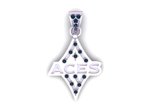 ACES WORD PENDANT 3D PRINTABLE MODEL 3D Print Model