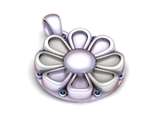 Golden Daisy Blossom Pendant 3D Printable Model 3D Print Model