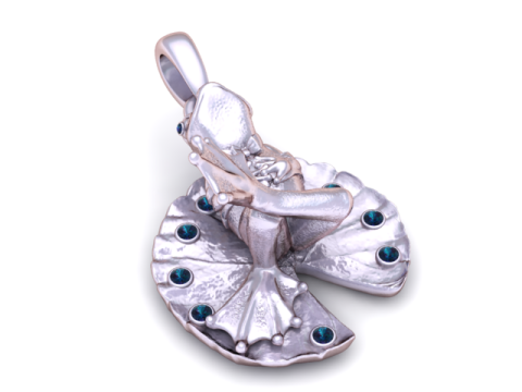 Кулон "Золотая лягушка" 3D модель для печати 3D Принт Модель