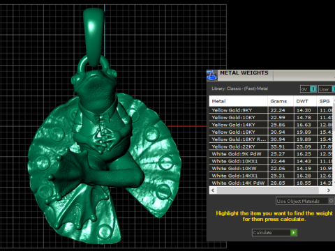 Кулон "Золотая лягушка" 3D модель для печати 3D Принт Модель