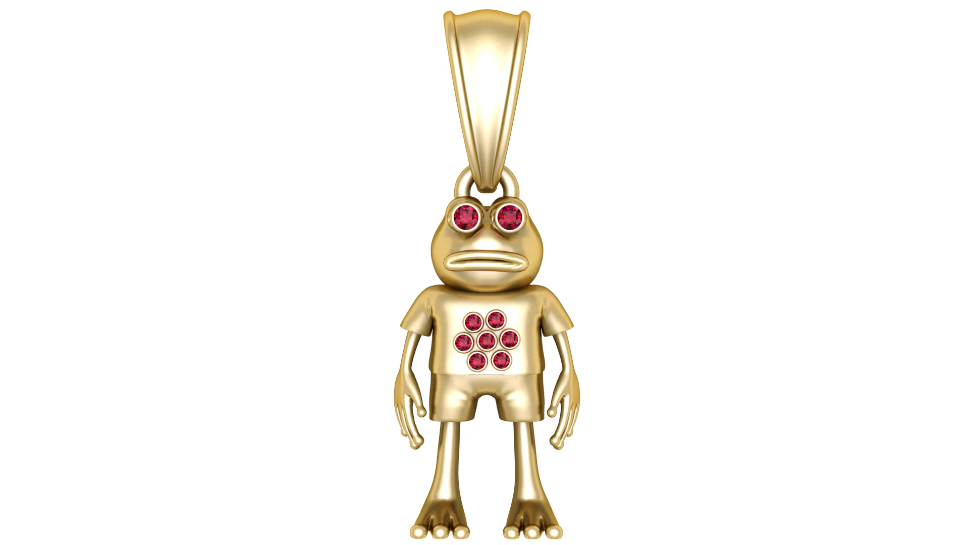 Frog Man Pendant 3D Printable Model 3D Print Model .c4d .max .obj .3ds .fbx .stl .blend 