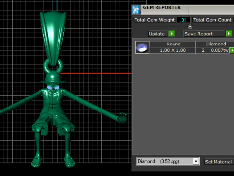Gold Man Pendant 3D Printable Model 3D Print Model