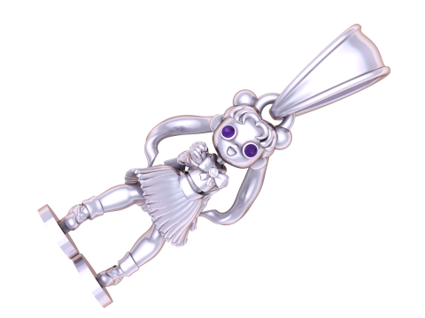 미키 마우스 인형 펜던트 3D 인쇄 가능한 모델 3D 프린트 모델