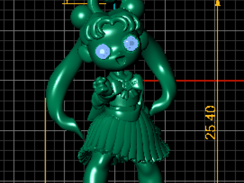 미키 마우스 인형 펜던트 3D 인쇄 가능한 모델 3D 프린트 모델