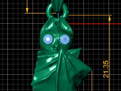 Bat Ghost Pendant 3D Printable Model 3D Print Model