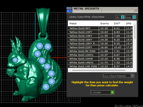 Squirrel Pendant 3D printable Model 3D Print Model
