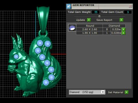 Squirrel Pendant 3D printable Model 3D Print Model