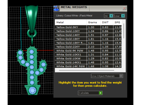 꽃 선인장 펜던트 3D 인쇄 가능한 모델 3D 프린트 모델