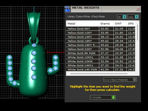 かわいいサボテン ペンダント 3D 印刷可能モデル 3Dプリントモデル