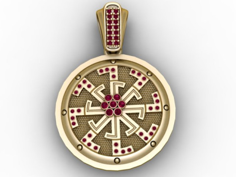 Colgante Regal Ruby Sunburst Modelo imprimible en 3D Modelo de impresión 3D