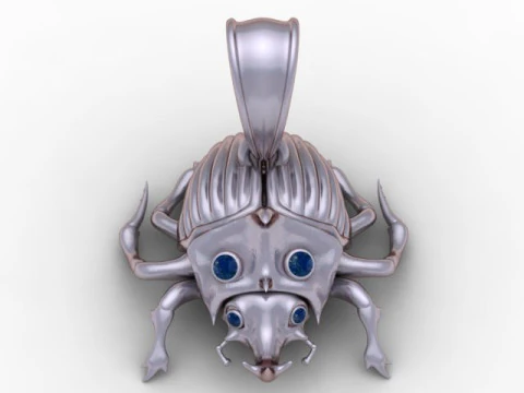 Eyed Beetle Pendant 3D Printable Model 3D Print Model