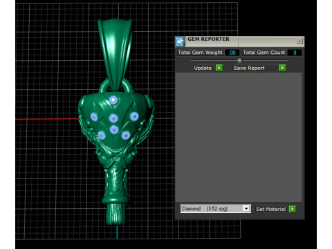 Gold pendant 3D printable model 3D Print Model