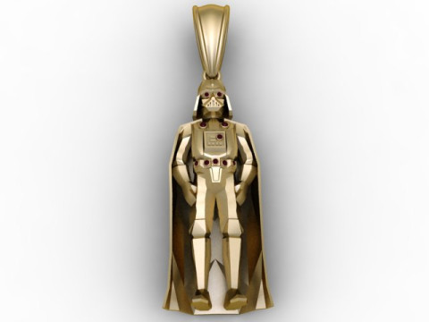 Dark Warrior Pendant 3D Printable Model 3D Print Model