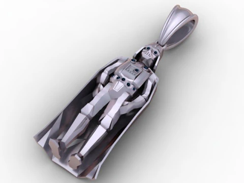 Dark Warrior Pendant 3D Printable Model 3D Print Model