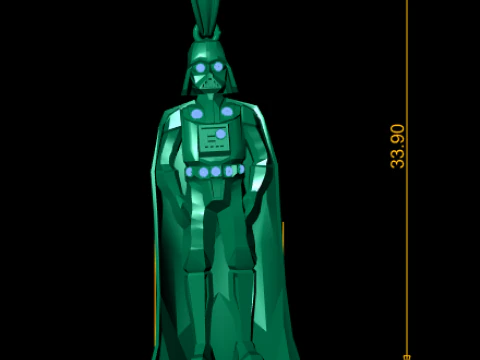 Dark Warrior Pendant 3D Printable Model 3D Print Model