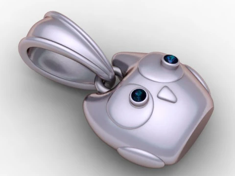 Cute Owl Face Pendant 3D Printable Model 3D Print Model