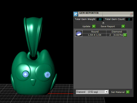 Cute Owl Face Pendant 3D Printable Model 3D Print Model