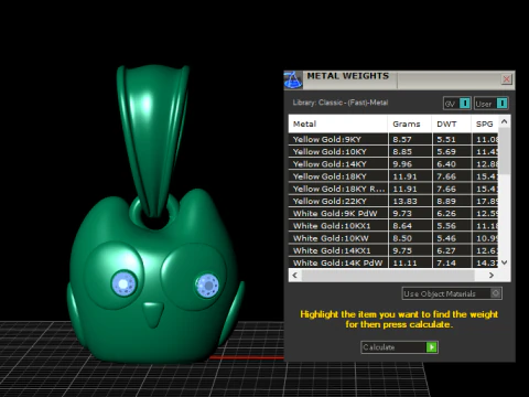 Cute Owl Face Pendant 3D Printable Model 3D Print Model