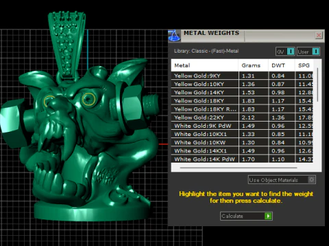 Mechanical Beast Pendant with Diamond Eyes 3D Printable Jewelry Model 3D Print Model