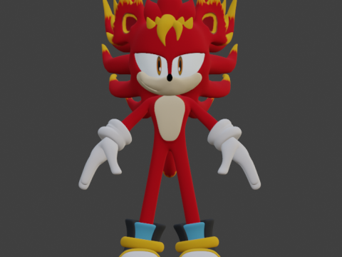 Sonic the Hedgehog Character Game Ready 3D Model