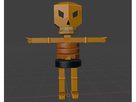 Low Poly Robot Character 3D Model
