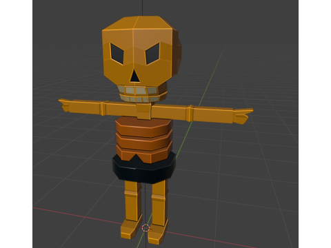 Low Poly Robot Character 3D Model