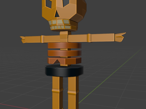 Low Poly Robot Character 3D Model