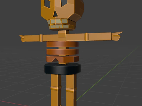 낮은 폴리 로봇 캐릭터 3D 모델