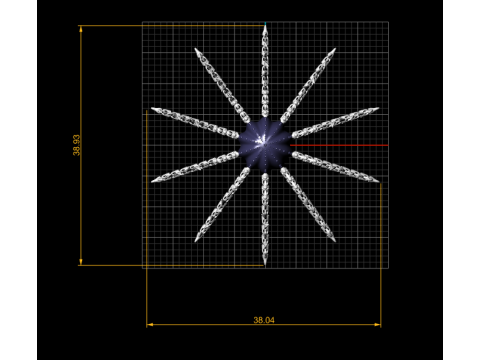 Articulated Octopus Skeleton 3D Print Model 3D Print Model