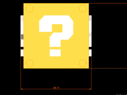 Mystery Question BlocRetro GamStyle 3D Printable Box 3D Print Model