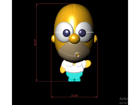 Cute Cartoon Dad Kid Duo Figurine Stylized Family Character Toy Collectible STLCute 3D Print Model