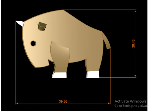 Cute Elephant Parent Baby Duo Low Poly 3D Figurine Model 3D Print Model