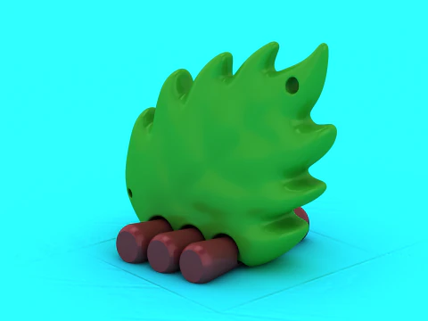 Cute Leaf Creature Toy Cartoon Nature Character 3D Printable Model 3D Print Model