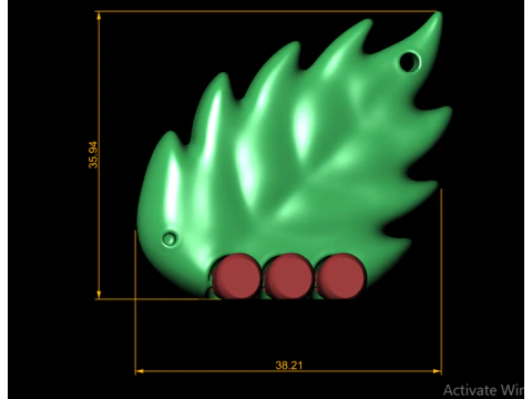 Cute Leaf Creature Toy Cartoon Nature Character 3D Printable Model 3D Print Model