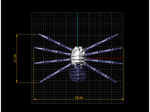 Tytuł Stylizowana dłoń szkieletu z rekwizytem przerażającego horroru 3D w czaszce Model do druku 3D